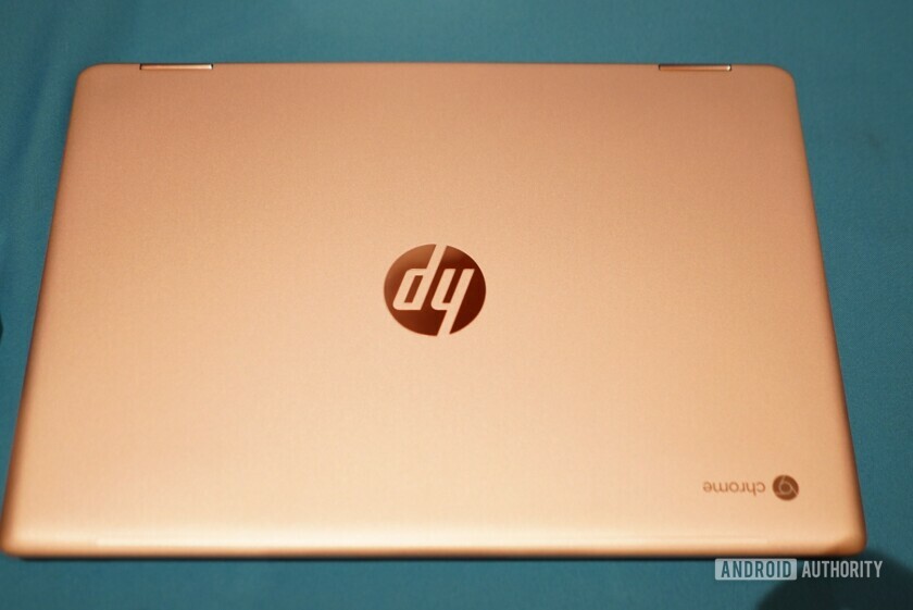 HP Chromebook x360 14 G1 closed overview at CES 2019