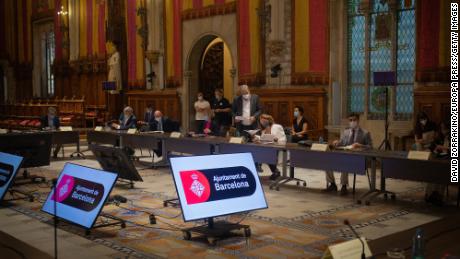 Meeting of the Board of Trustees of the Mobile World Capital Barcelona in July, where the group committed to holding Mobile World Congress in Barcelona until 2024.