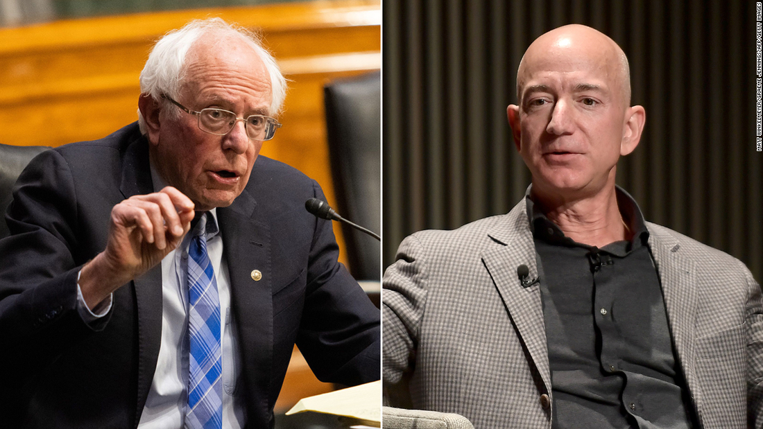 Bezos declines invitation from Sanders to testify before Senate Budget Committee