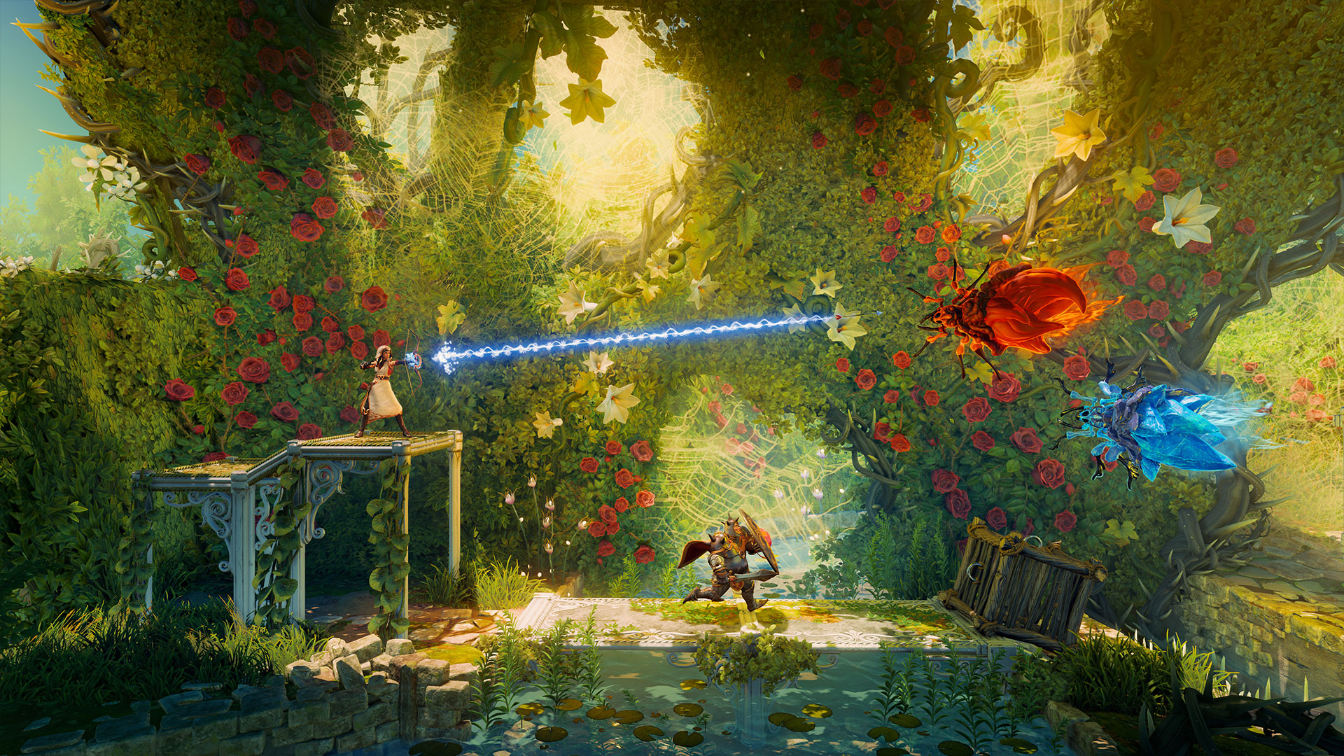 Puzzle-platformer Trine 4 and adorable action game Blue Fire set for Stadia