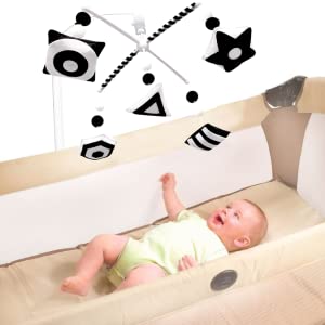 black and white baby mobile