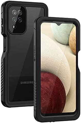 M12 Case For Samsung A12 Phone Case Samsung Galaxy A12 360° Full Body Crystal Clear Rugged Bumper Case Slim Fit Flexible TPU Shockproof Anti-scratch Protective Cover with Built-in Screen Protector