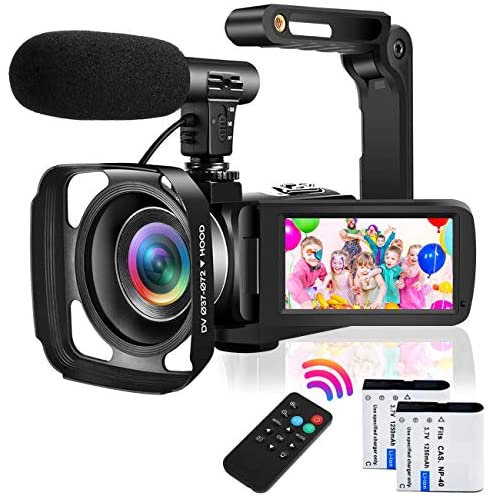 Video Camera Camcorder with Microphone Ultra HD 2.7K 30MP YouTube ...