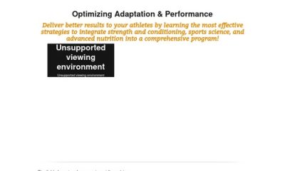 Optimizing Adaptation and Performance
