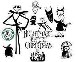 nightmare before christmas svg free